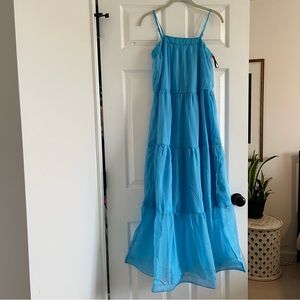 NWT, Blue Maxi Dress, size xs (2)